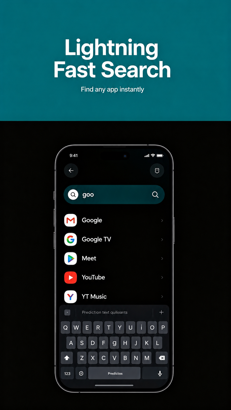 Lightning Fast Search — Find any app instantly