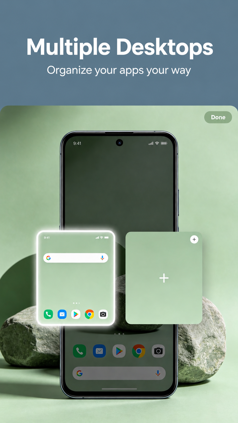 Multiple Desktops — Organize your apps your way