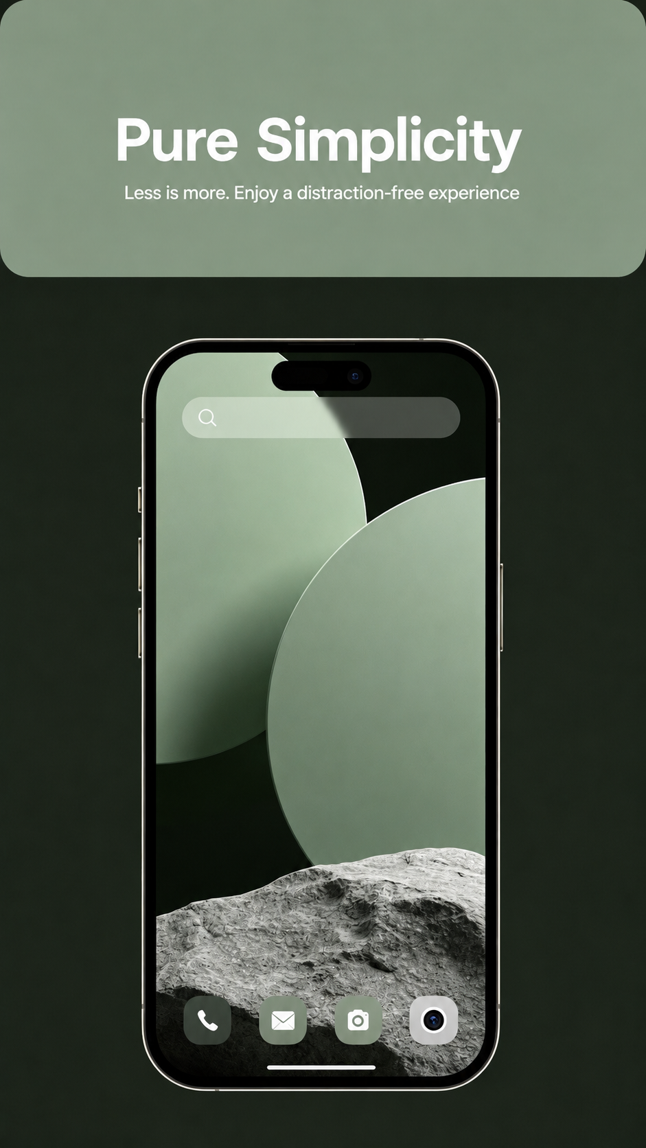 Pure Simplicity — Less is more. Enjoy a distraction-free experience